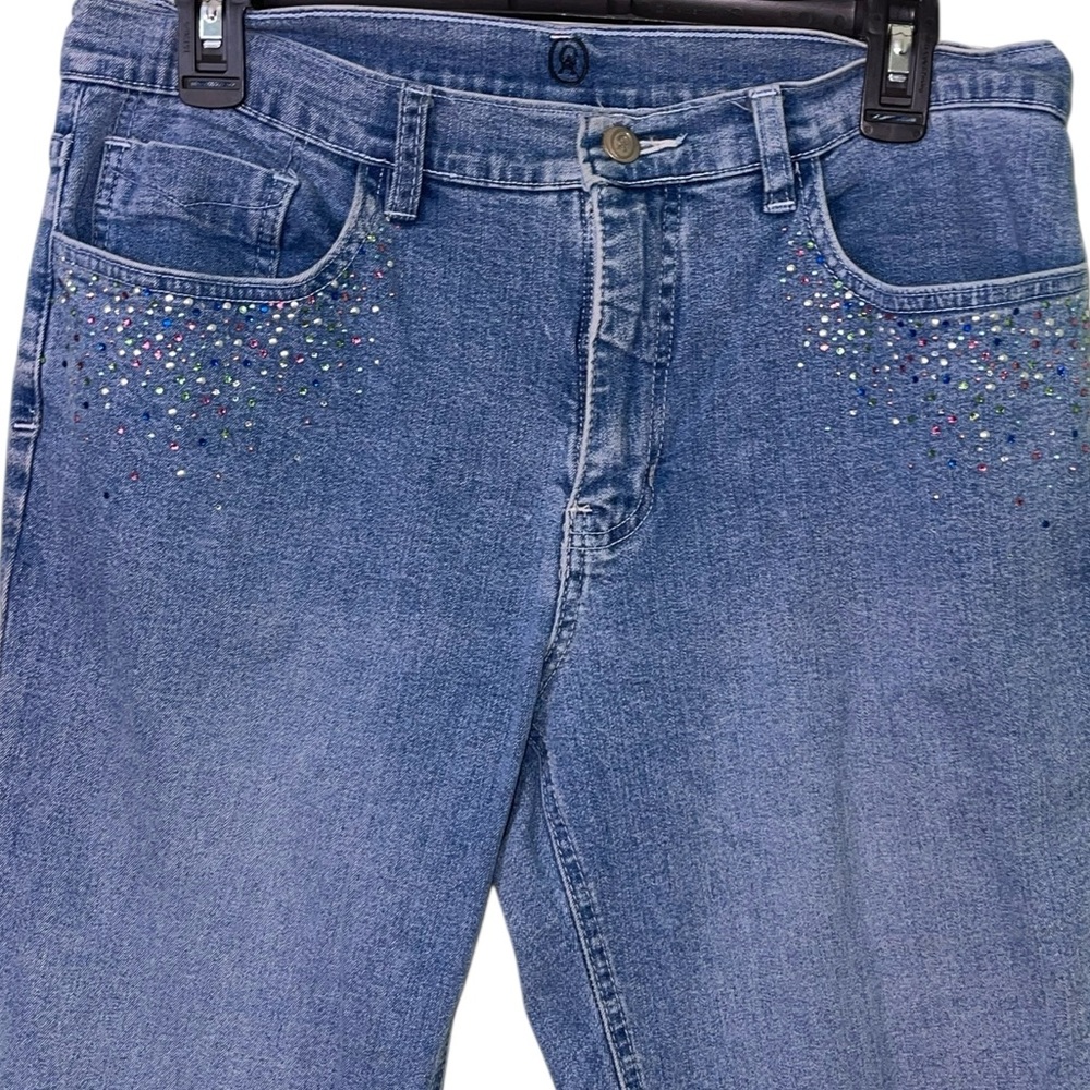 Christine Alexander embellished jeans. Size 10 GUC - Picture 9 of 12